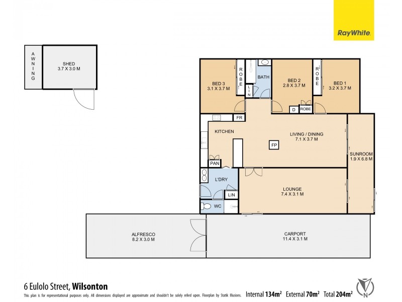 6 Eulolo Street, Wilsonton QLD 4350 Floorplan