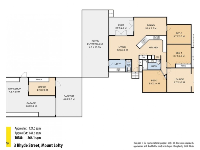 3 Rhyde Street, Mount Lofty QLD 4350 Floorplan