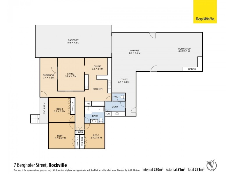 7 Berghofer Street, Rockville QLD 4350 Floorplan