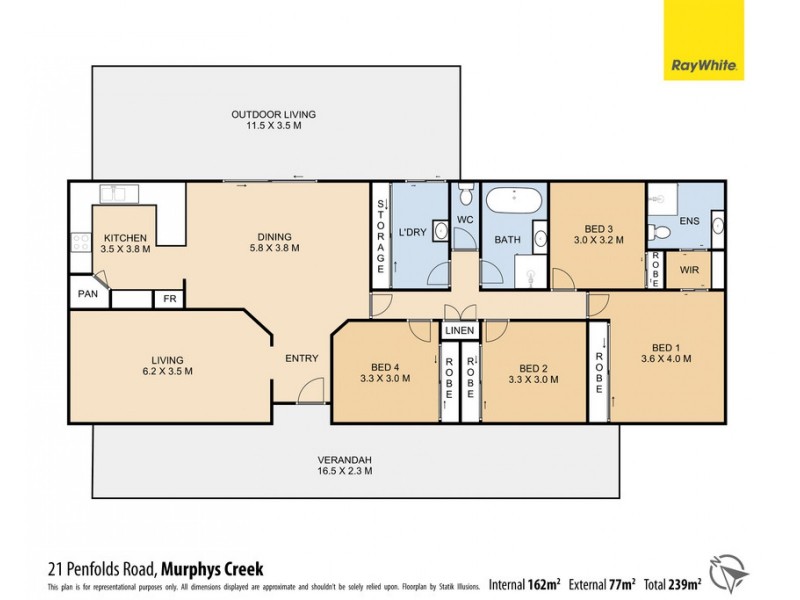 21 Penfolds Road, Murphys Creek QLD 4352 Floorplan