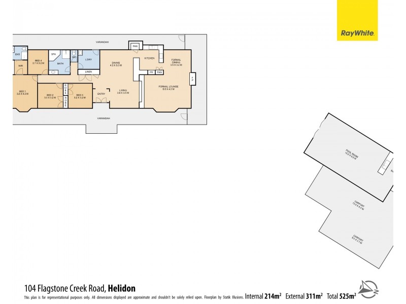 104 Flagstone Creek Road, Helidon QLD 4344 Floorplan