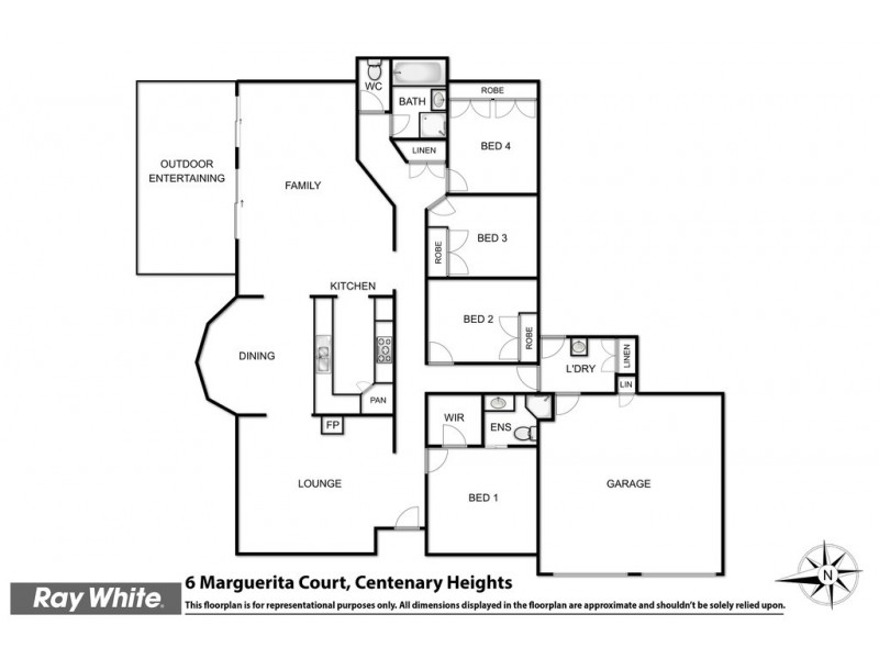 6 Marguerita Court, Centenary Heights QLD 4350 Floorplan