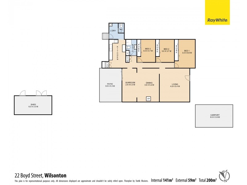22 Boyd Street, Wilsonton QLD 4350 Floorplan