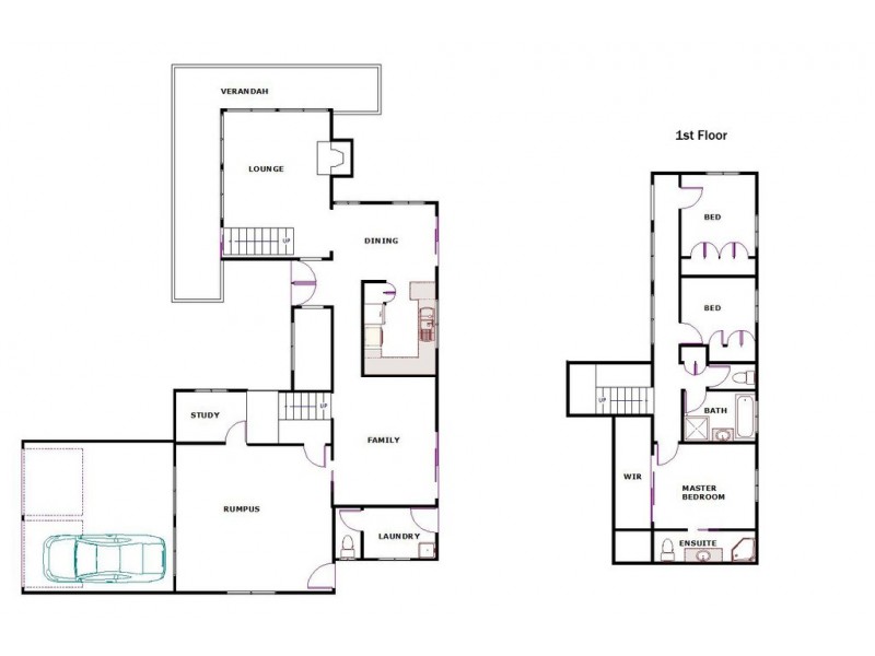 2 Bischof Street, Wilsonton Heights QLD 4350 Floorplan
