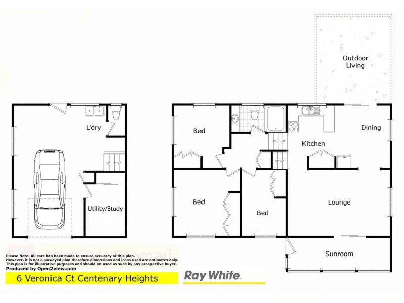 6 Veronica Court, Centenary Heights QLD 4350 Floorplan