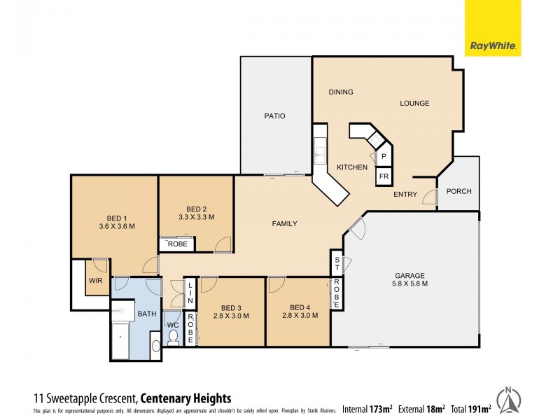 11 Sweetapple Crescent, Centenary Heights QLD 4350 Floorplan