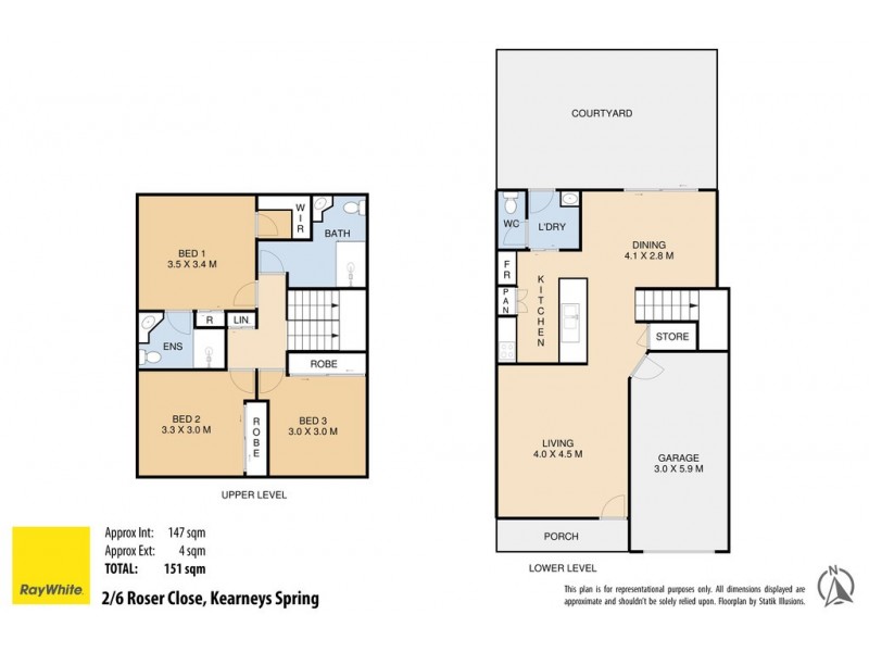 Unit 2/2-6 Roser Close, Kearneys Spring QLD 4350 Floorplan
