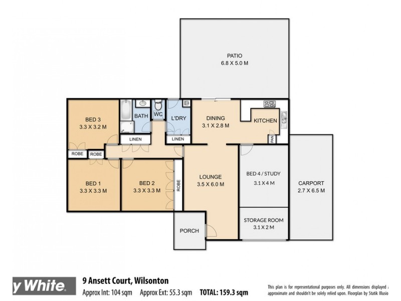 9 Ansett Court, Wilsonton QLD 4350 Floorplan