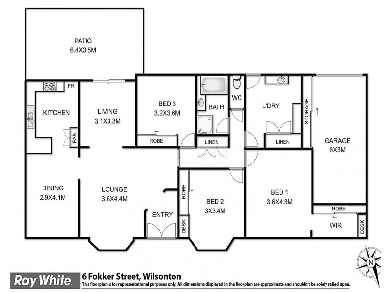 6 Fokker Street, Wilsonton QLD 4350 Floorplan