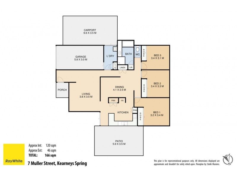 7 Muller Street, Kearneys Spring QLD 4350 Floorplan
