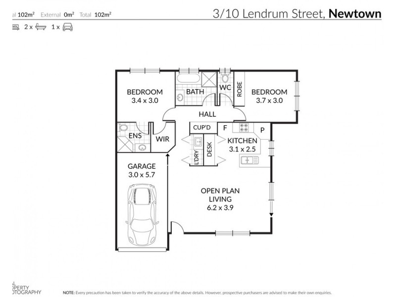 3/10 Lendrum Street, Newtown QLD 4350 Floorplan