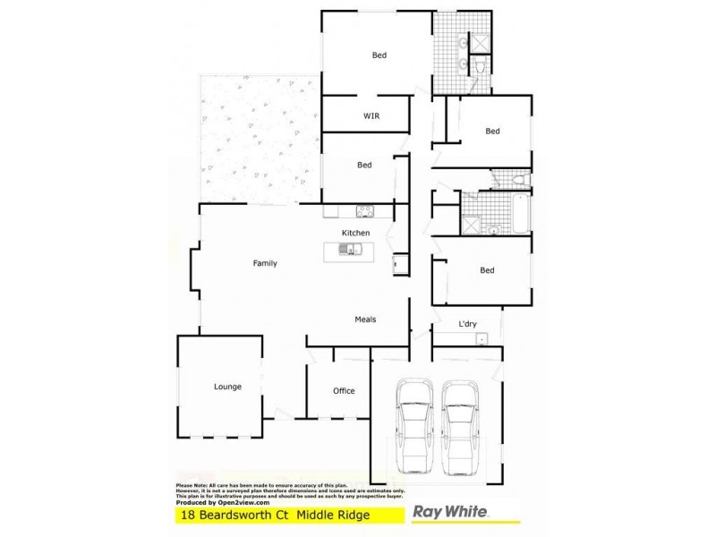 18 Beardsworth Court, Middle Ridge QLD 4350 Floorplan