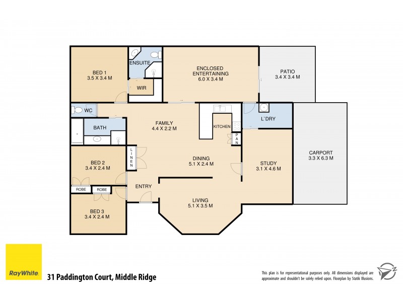 31 Paddington Court, Middle Ridge QLD 4350 Floorplan