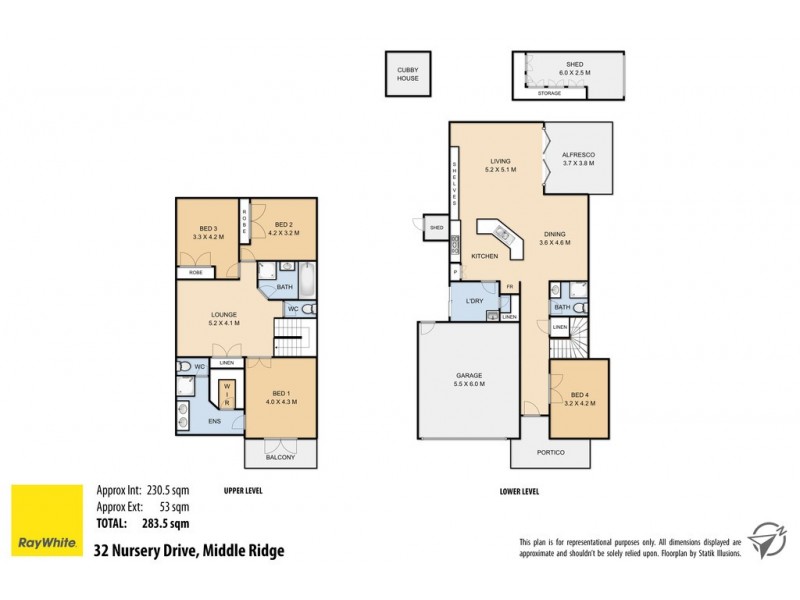 32 Nursery Drive, Middle Ridge QLD 4350 Floorplan