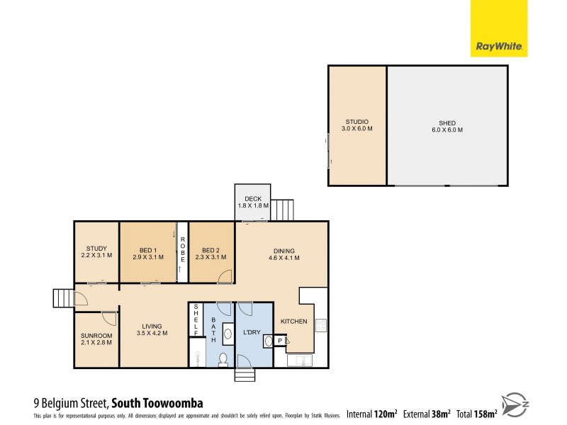 9 Belgium Street, South Toowoomba QLD 4350 Floorplan
