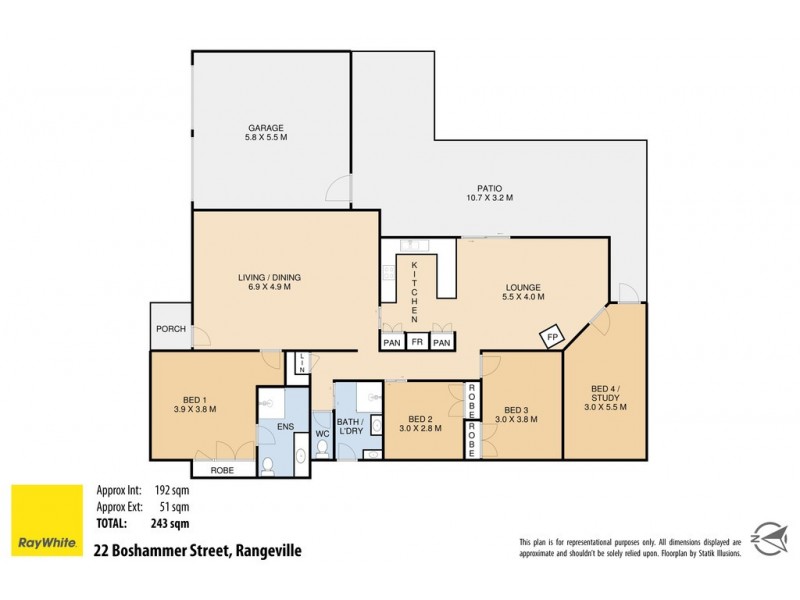 22 Boshammer Street, Rangeville QLD 4350 Floorplan