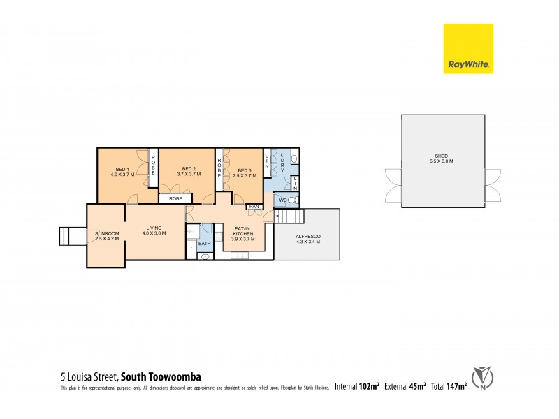 5 Louisa Street, South Toowoomba QLD 4350 Floorplan