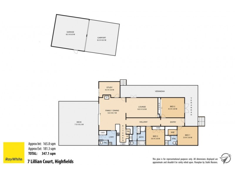 7 Lillian Court, Highfields QLD 4352 Floorplan