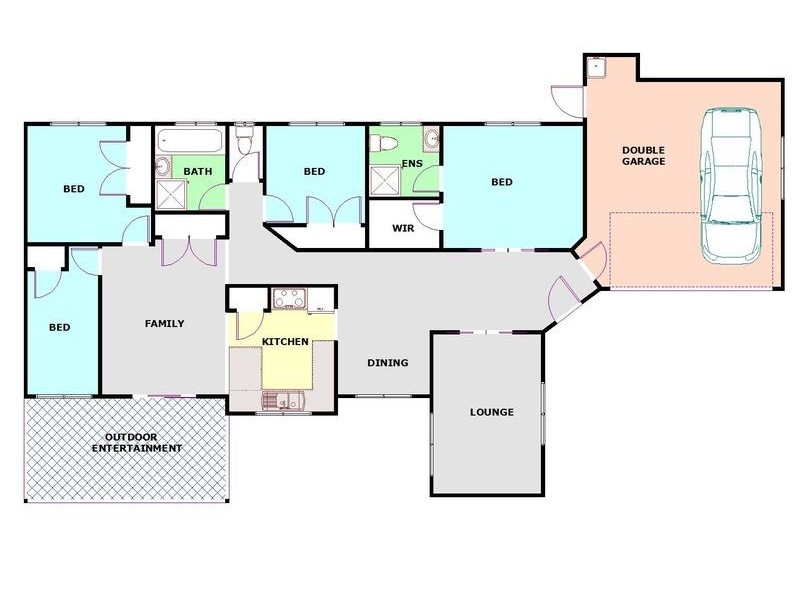 417 West Street, Darling Heights QLD 4350 Floorplan