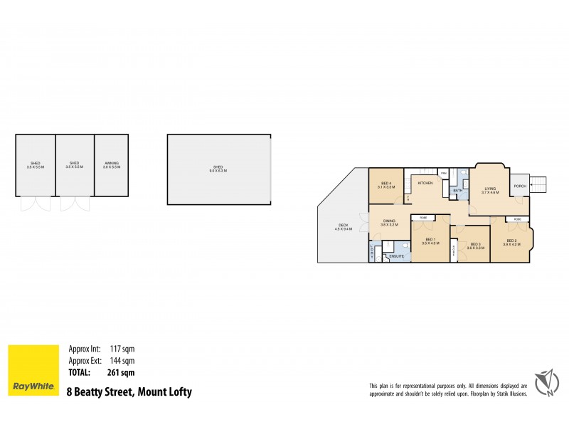 8 Beatty Street, Mount Lofty QLD 4350 Floorplan