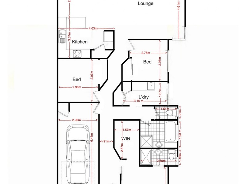 Unit 2/28 Cuttaburra Crescent, Glenvale QLD 4350 Floorplan
