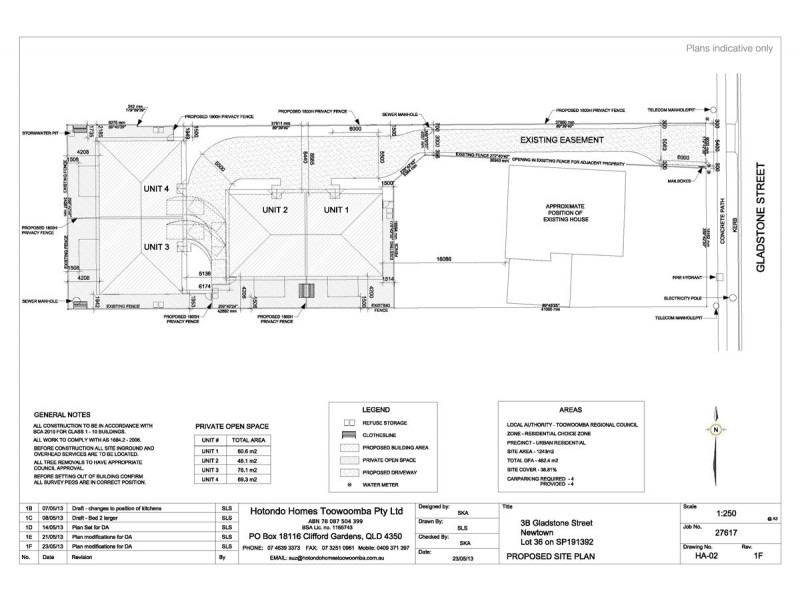 Proposed unit 3/3B Gladstone Street, Newtown QLD 4350