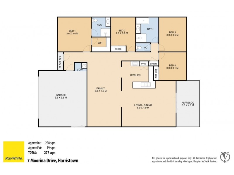 7 Moorina Drive, Harristown QLD 4350 Floorplan