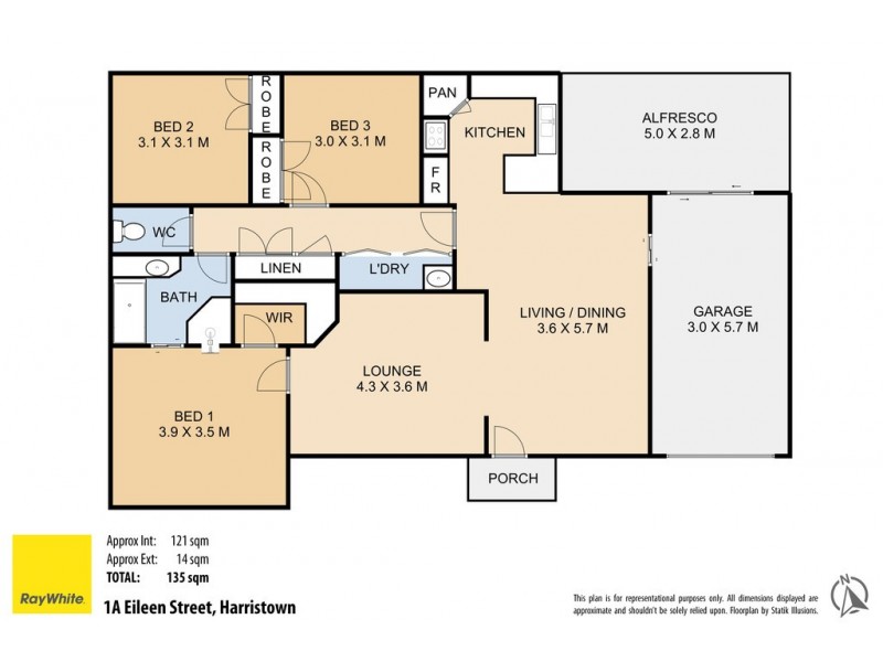 1a Eileen Street, Harristown QLD 4350 Floorplan