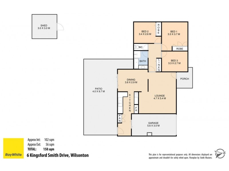 6 Kingsford Smith Drive, Wilsonton QLD 4350 Floorplan