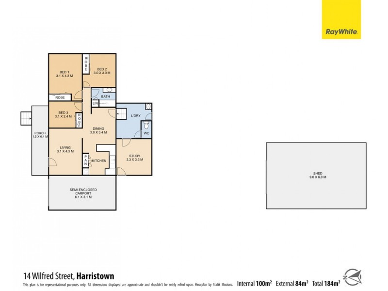 14 Wilfred Street, Harristown QLD 4350 Floorplan