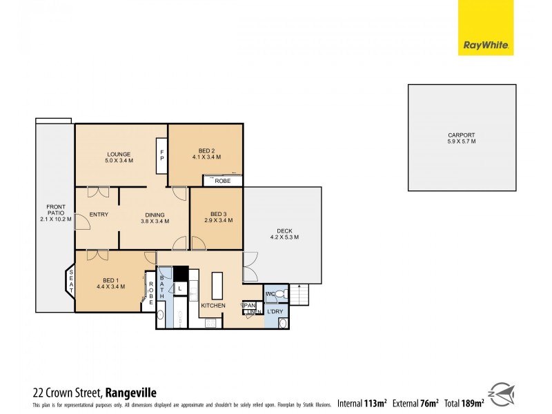 22 Crown Street, Rangeville QLD 4350 Floorplan
