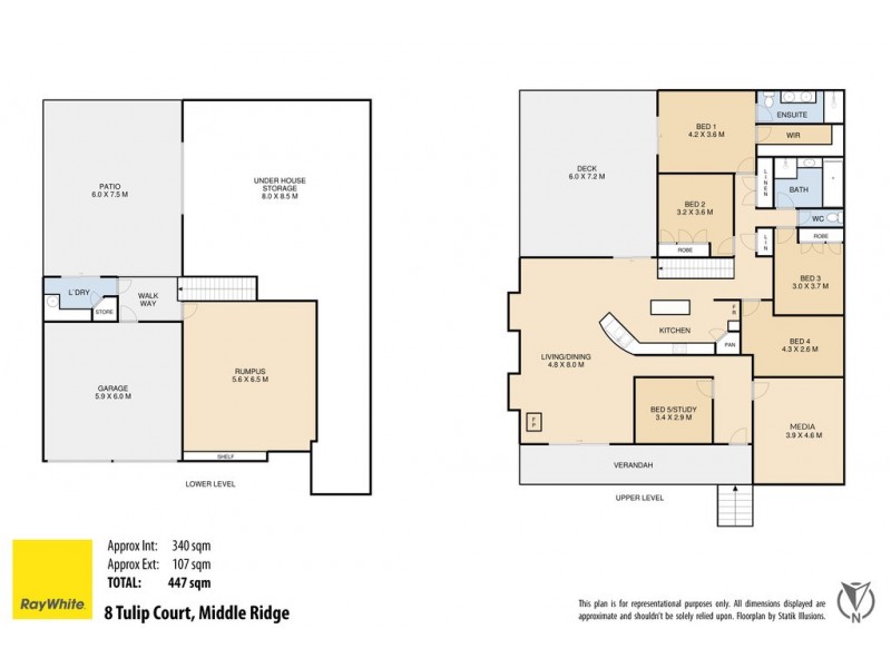 8 Tulip Court, Middle Ridge QLD 4350 Floorplan