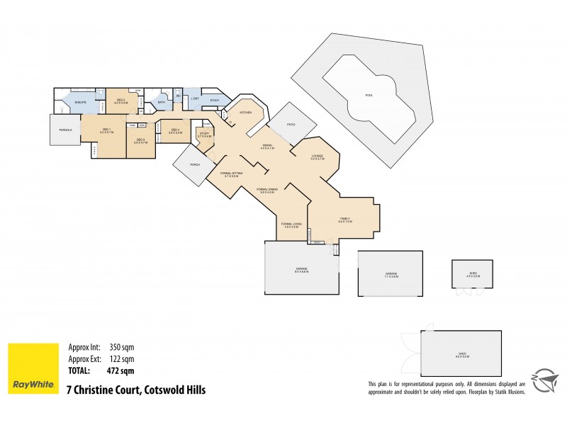 7 Christine Court, Cotswold Hills QLD 4350 Floorplan
