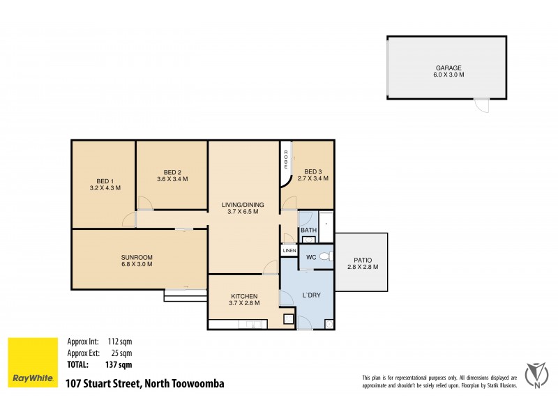 107 Stuart Street, North Toowoomba QLD 4350 Floorplan