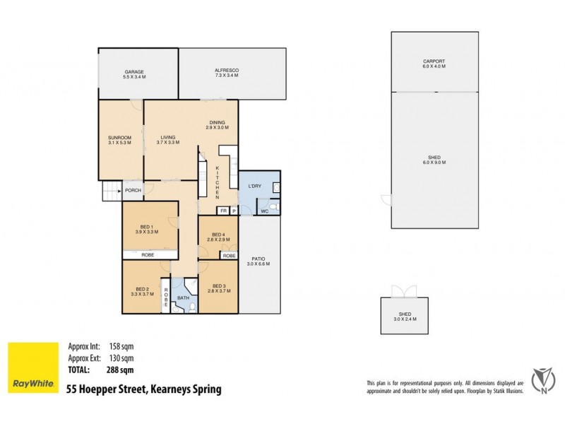 55 Hoepper Street, Kearneys Spring QLD 4350 Floorplan