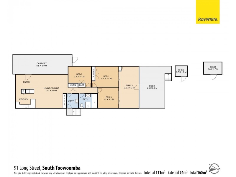 91 Long Street, South Toowoomba QLD 4350 Floorplan