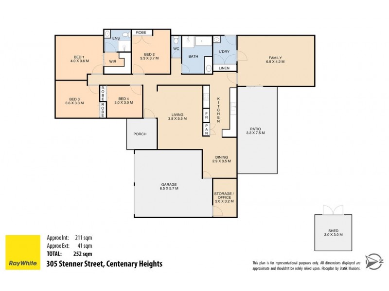 305 Stenner Street, Centenary Heights QLD 4350 Floorplan