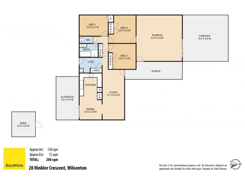 28 Hinkler Crescent, Wilsonton QLD 4350 Floorplan