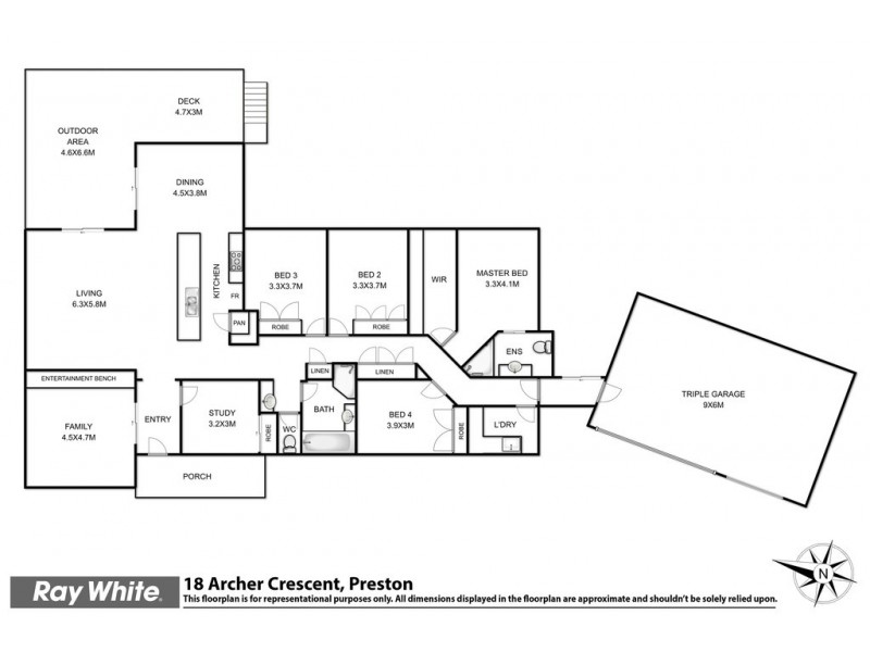 18 Archer Crescent, Preston QLD 4352 Floorplan