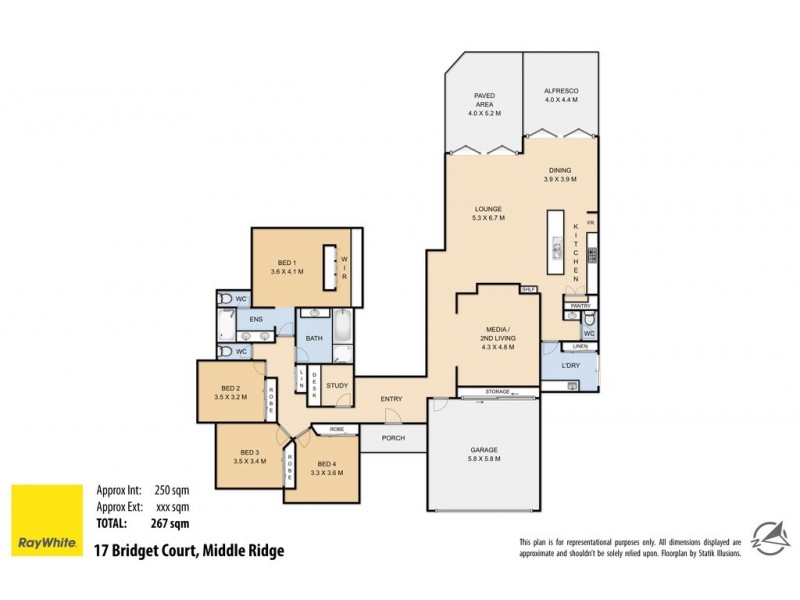 17 Bridget Court, Middle Ridge QLD 4350 Floorplan