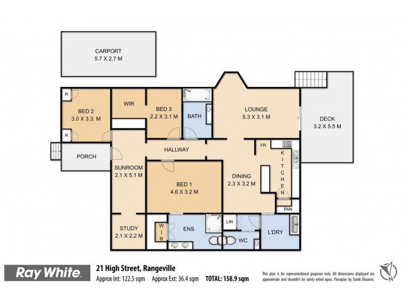 21 High Street, Rangeville QLD 4350 Floorplan
