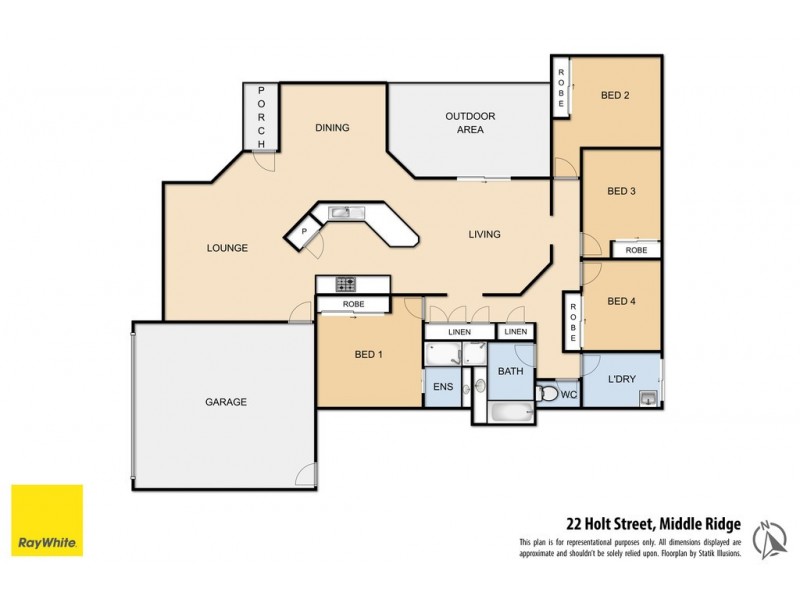 22 Holt Street, Middle Ridge QLD 4350 Floorplan