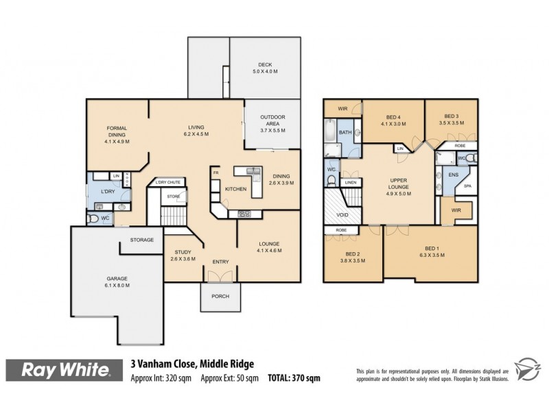 3 Vanham Close, Middle Ridge QLD 4350 Floorplan