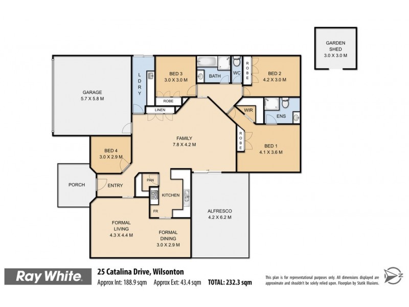 25 Catalina Drive, Wilsonton QLD 4350 Floorplan