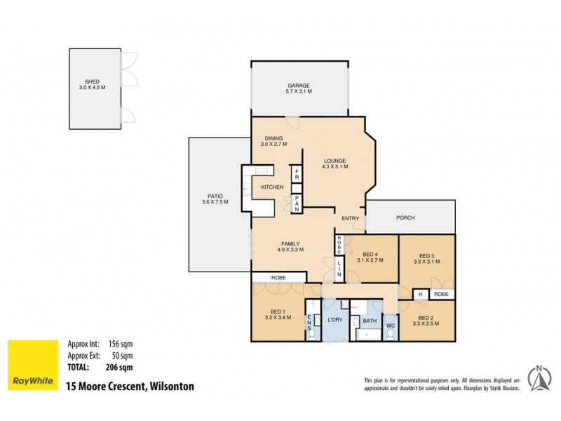 15 Moore Crescent, Wilsonton QLD 4350 Floorplan