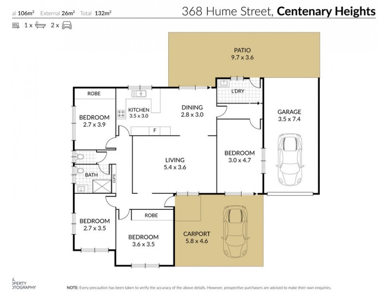 368 Hume Street, Centenary Heights QLD 4350 Floorplan