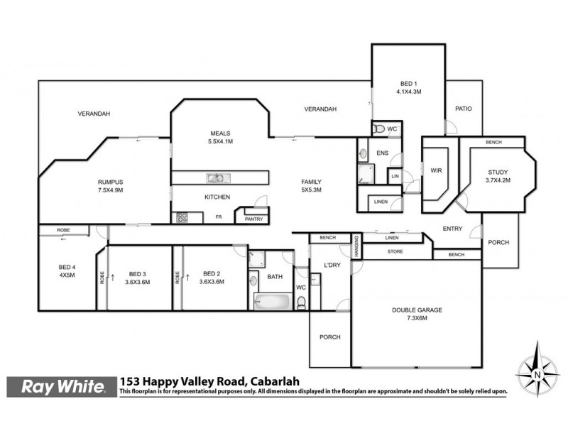 153 Happy Valley Road, Cabarlah QLD 4352 Floorplan