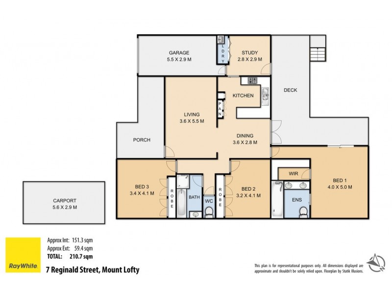 7 Reginald Street, Mount Lofty QLD 4350 Floorplan