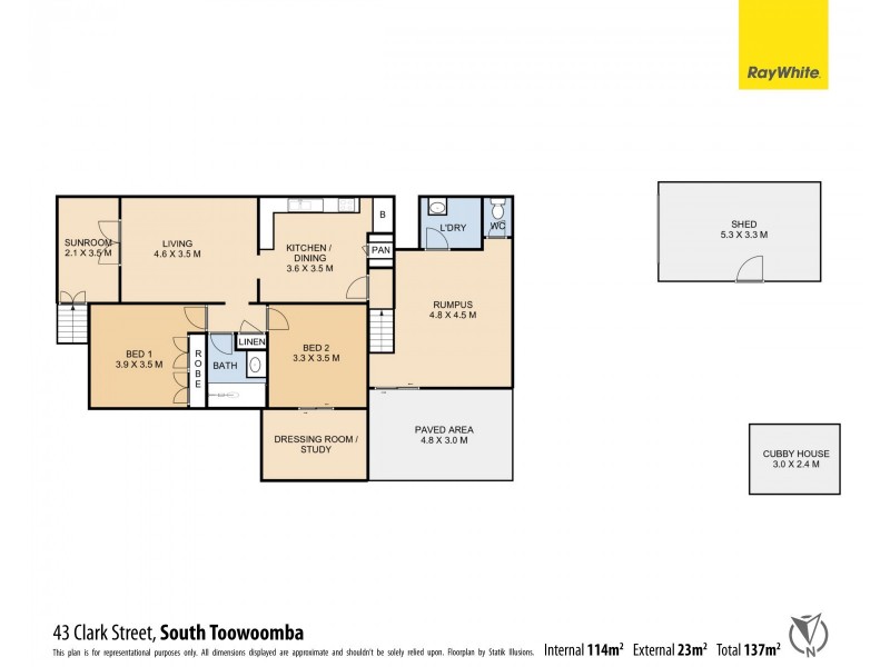 43 Clark Street, South Toowoomba QLD 4350 Floorplan