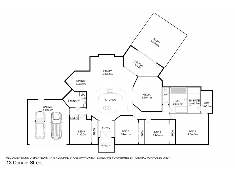 13 Denaid Street, Highfields QLD 4352 Floorplan